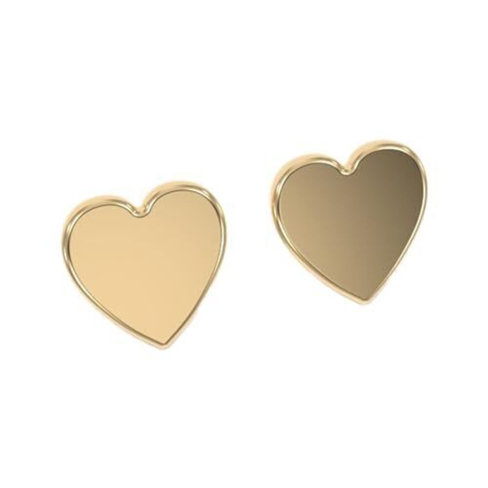 3010 18K Gold Stud Earrings - Certified 925 Sterling Silver Hypoallergenic